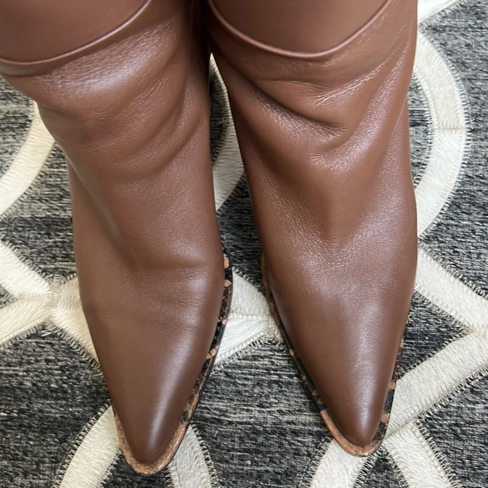 Tamara Mellon Wild One Knee High Leather Boot - Picture 9 of 11